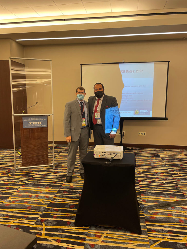 2022 TRB Annual Meeting - Committee Meeting (left to right: Bill Eisele and Seckin Ozkul).